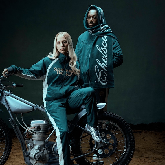 チェルシー スピードウェイ 1/4ジップ スウェットパーカー- オフホワイト