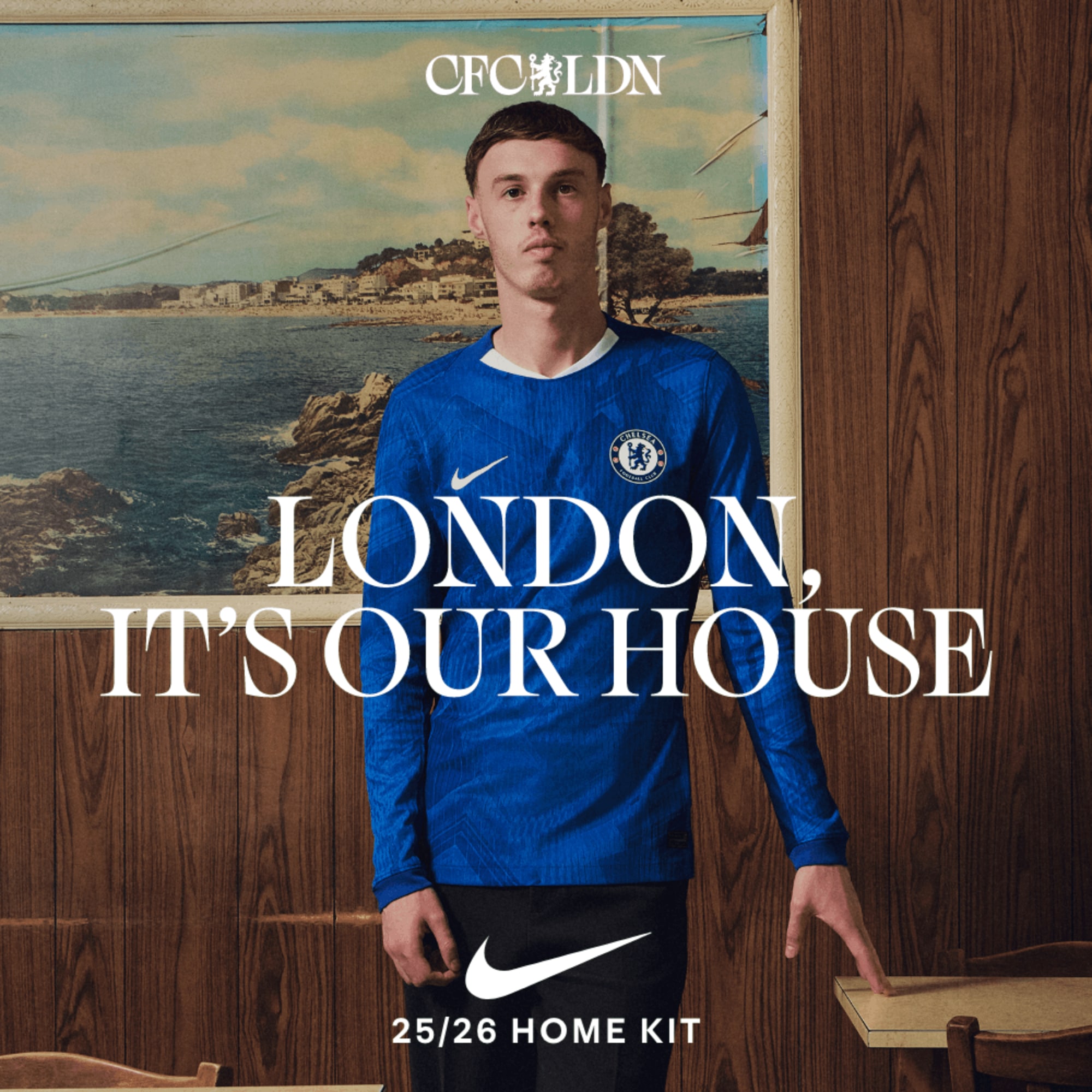 Chelsea Nike Stadium Home Long Sleeve Shirt 2025-26