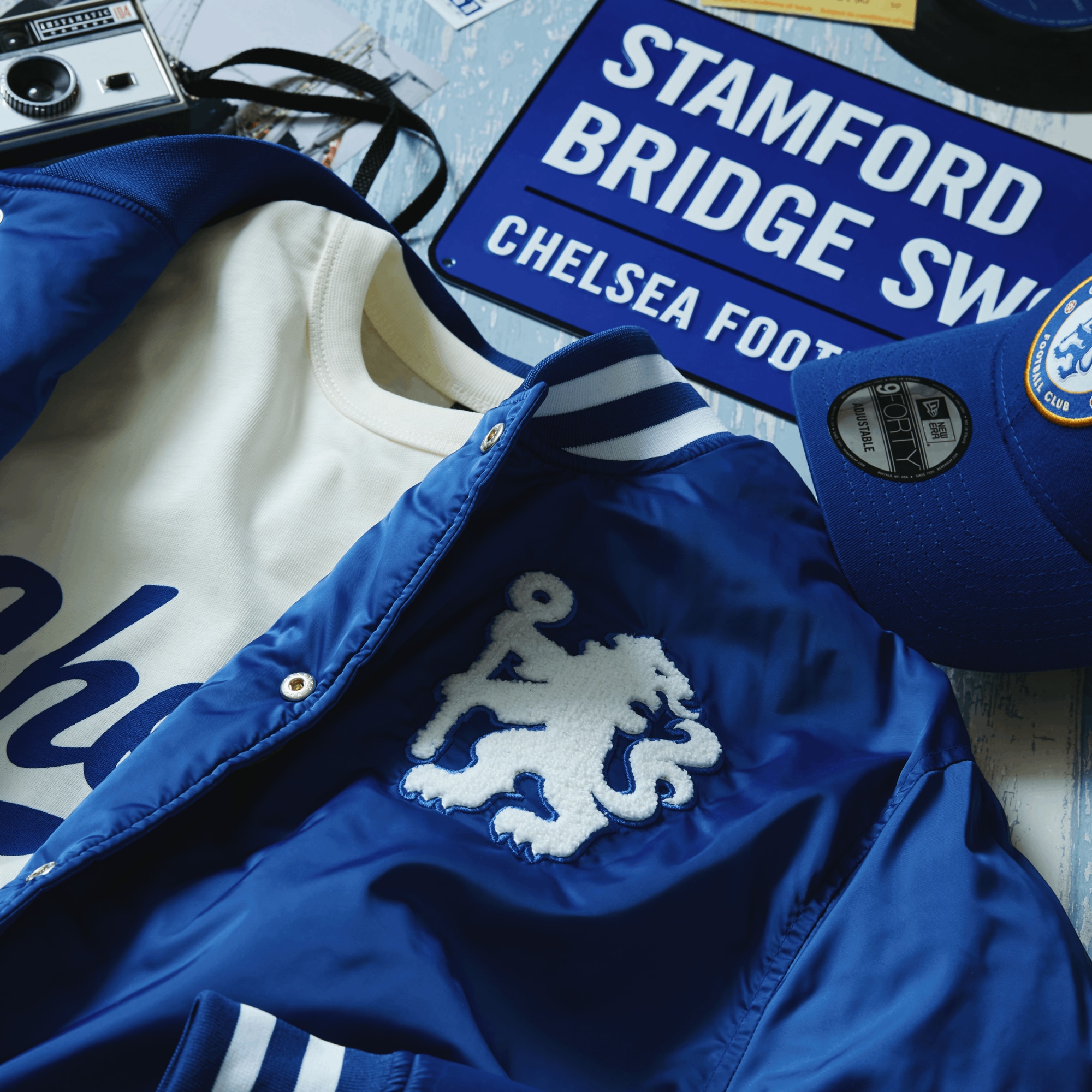 Chelsea Club World Cup Collegiate Sateen Jacket - Royal - Mens